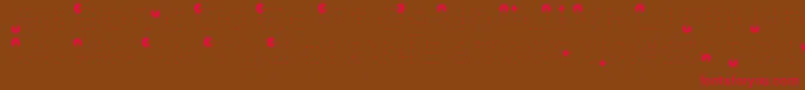 Vd Font – Red Fonts on Brown Background