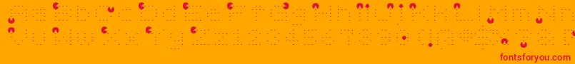 Vd Font – Red Fonts on Orange Background