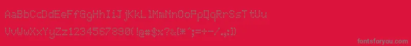 JdRings Font – Gray Fonts on Red Background