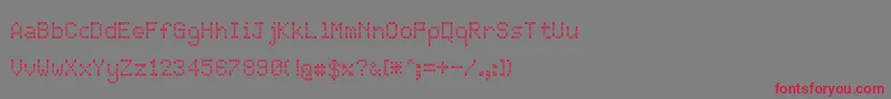 JdRings Font – Red Fonts on Gray Background