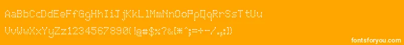 JdRings Font – White Fonts on Orange Background