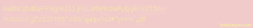 JdRings Font – Yellow Fonts on Pink Background