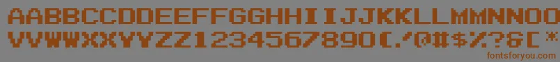 Подробнее о шрифте Zig ffy Шрифт Zig ffy – коричневые шрифты на сером фоне
