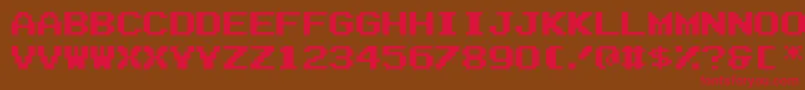 Zig ffy Font – Red Fonts on Brown Background