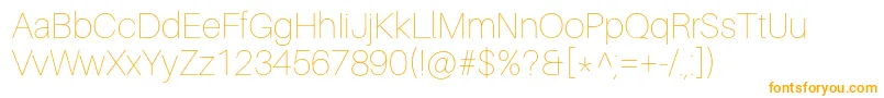 Шрифт AileronUltralight – оранжевые шрифты