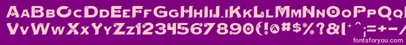 Mystik Font – Pink Fonts on Purple Background