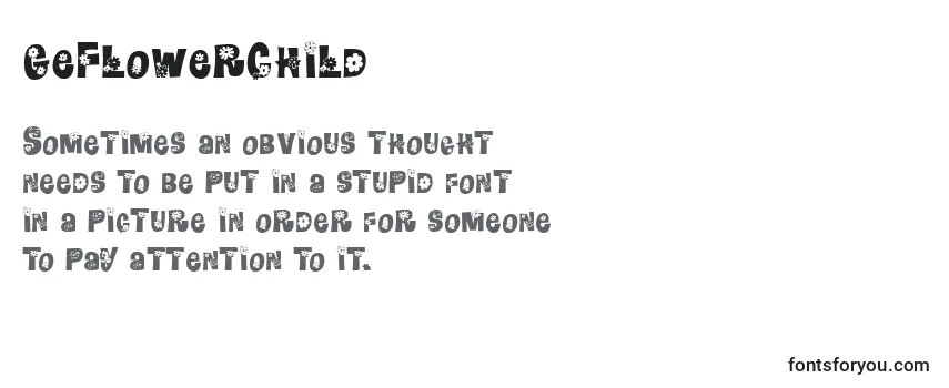 Review of the GeFlowerChild Font