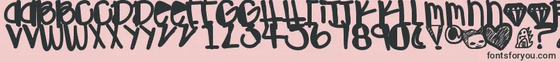 Ohgawd Font – Black Fonts on Pink Background