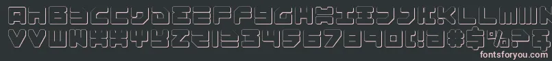 Omega33D Font – Pink Fonts on Black Background