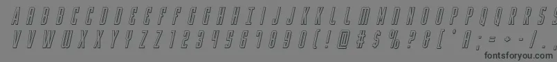 Yfilestitle3Dital Font – Black Fonts on Gray Background