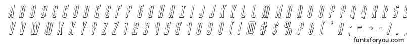 フォントYfilestitle3Dital – フォントの形