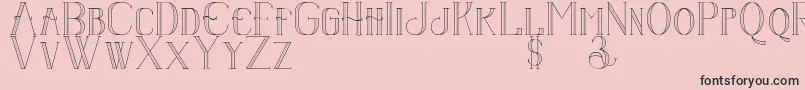 Senandungmalam Font – Black Fonts on Pink Background
