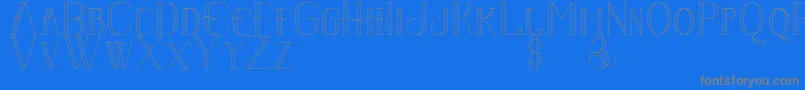 Senandungmalam Font – Gray Fonts on Blue Background