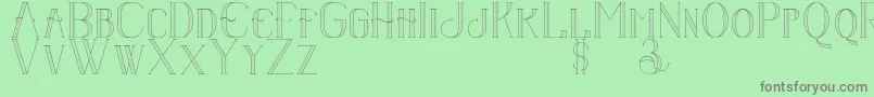 Senandungmalam Font – Gray Fonts on Green Background