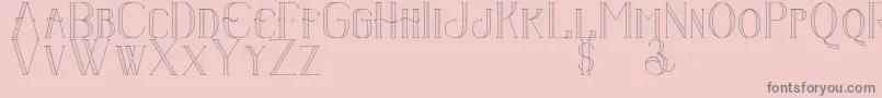 Senandungmalam Font – Gray Fonts on Pink Background
