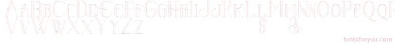 Senandungmalam Font – Pink Fonts on White Background