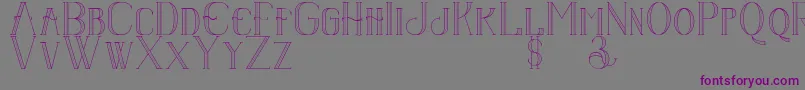 Senandungmalam Font – Purple Fonts on Gray Background