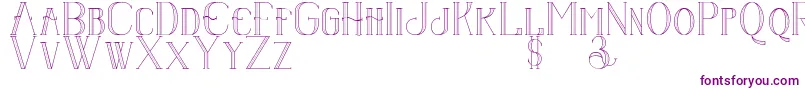 Senandungmalam Font – Purple Fonts on White Background