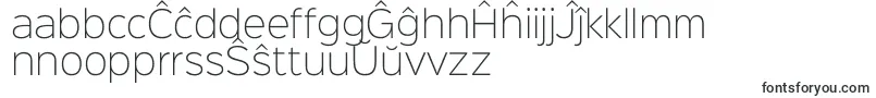 Fonte Sinkinsans200xlight – fontes em esperanto