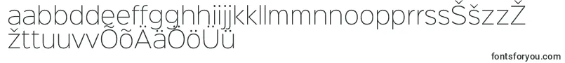 Czcionka Sinkinsans200xlight – estońskie czcionki
