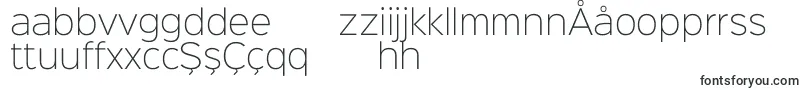 Czcionka Sinkinsans200xlight – uzbeckie czcionki