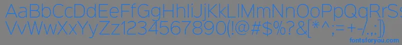 Sinkinsans200xlight Font – Blue Fonts on Gray Background