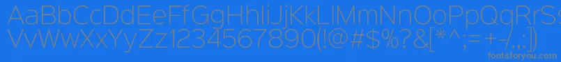 fuente Sinkinsans200xlight – Fuentes Grises Sobre Fondo Azul
