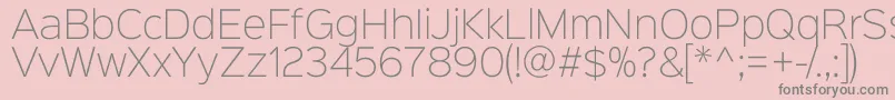 fuente Sinkinsans200xlight – Fuentes Grises Sobre Fondo Rosa