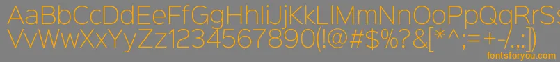 Police Sinkinsans200xlight – polices orange sur fond gris