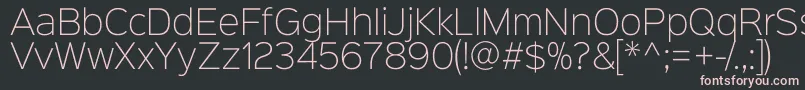 Sinkinsans200xlight Font – Pink Fonts on Black Background