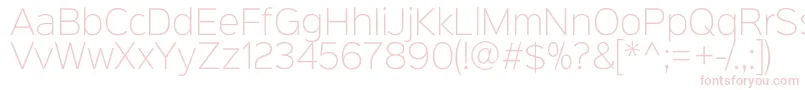 Sinkinsans200xlight Font – Pink Fonts on White Background