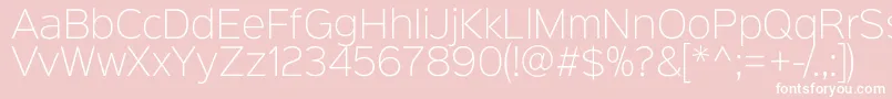 Sinkinsans200xlight Font – White Fonts on Pink Background