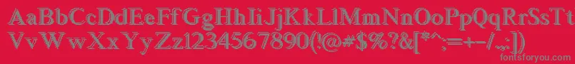 More about Blockstepped Font Blockstepped Font – Gray Fonts on Red Background