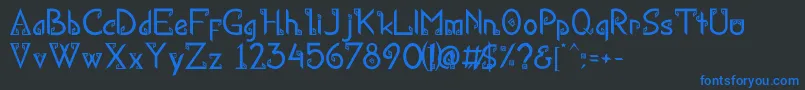 More about KanaRegular Font KanaRegular Font – Blue Fonts on Black Background