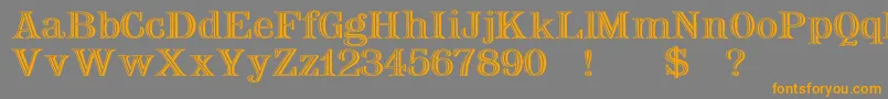 Weitere Informationen zur Nauertwd-Schriftart Nauertwd-Schriftart – Orangefarbene Schriften auf grauem Hintergrund