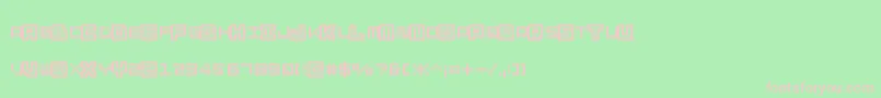 Skatec Font – Pink Fonts on Green Background