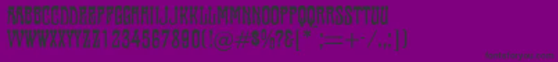 Tambourin Font – Black Fonts on Purple Background