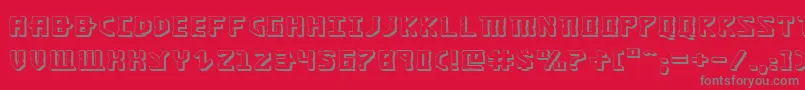 Шрифт Khazad3De – серые шрифты на красном фоне