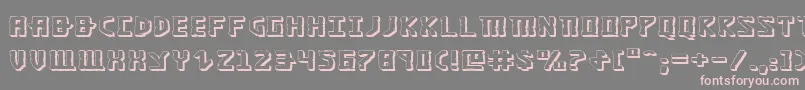 Khazad3De-Schriftart – Rosa Schriften auf grauem Hintergrund