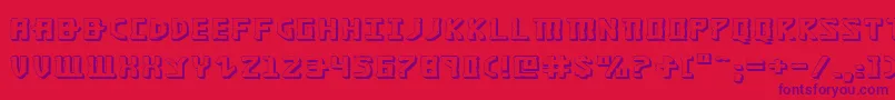 fuente Khazad3De – Fuentes Moradas Sobre Fondo Rojo