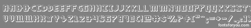 Шрифт Khazad3De – белые шрифты на сером фоне