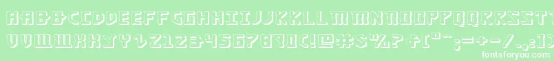 Khazad3De Font – White Fonts on Green Background