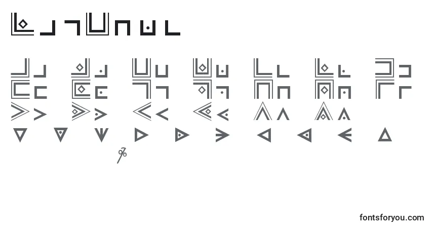 Fuente FamCode - alfabeto, números, caracteres especiales