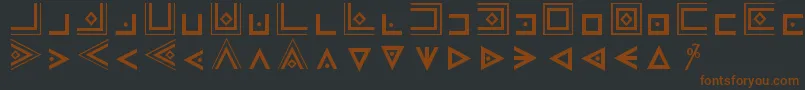 FamCode Font – Brown Fonts on Black Background