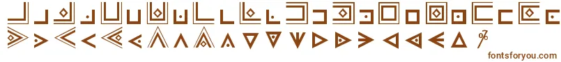 FamCode-Schriftart – Braune Schriften auf weißem Hintergrund