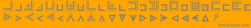 FamCode Font – Gray Fonts on Orange Background