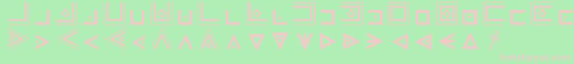 FamCode Font – Pink Fonts on Green Background