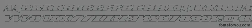 Crimesyndicateoutline Font – Black Fonts on Gray Background