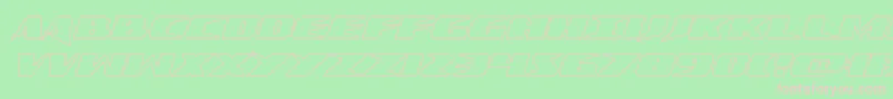 Crimesyndicateoutline Font – Pink Fonts on Green Background