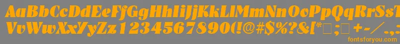 GlenysDisplaySsiItalic Font – Orange Fonts on Gray Background